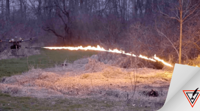 Compañía vende drones con lanzallamas