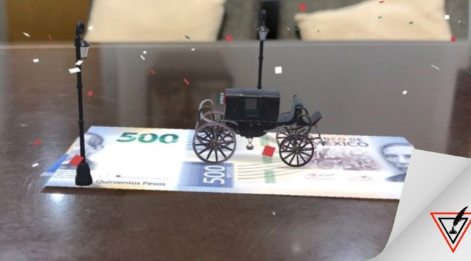 Realidad aumentada en billetes de 200 y 500 pesos