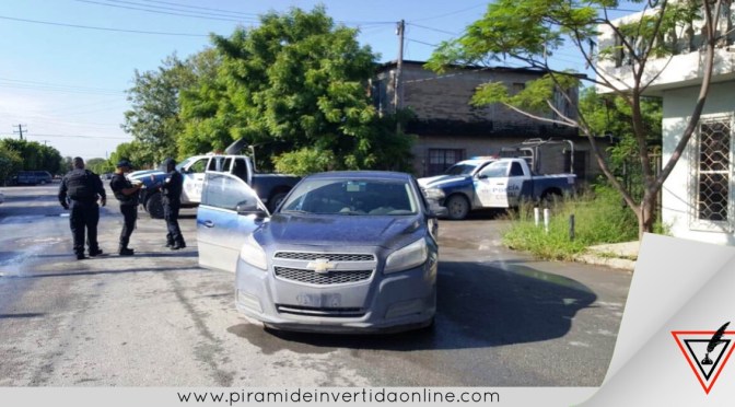 Policía Estatal recupera auto con reporte de robo en Reynosa