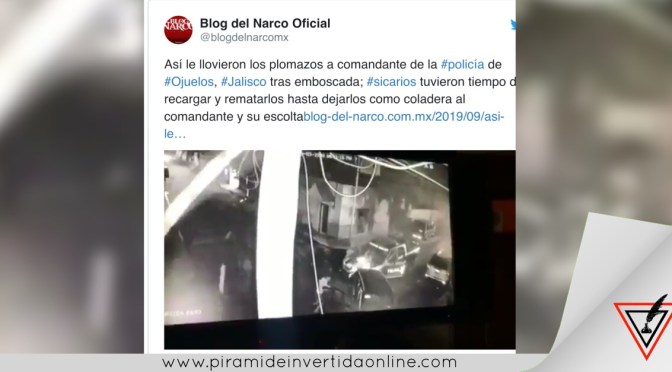 Sicarios atacan a balazos a comandante de policía en Jalisco