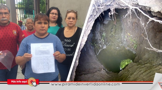 Socavón recorre viviendas de colonia Santa Anita y Hacienda del Puente en Matamoros
