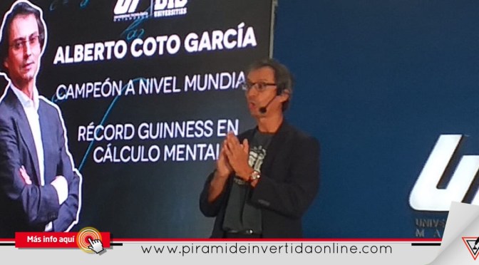 Ofrece UT Bis conferencia de Cálculo Mental con ganador de Récord Guinnes, Alberto Coto