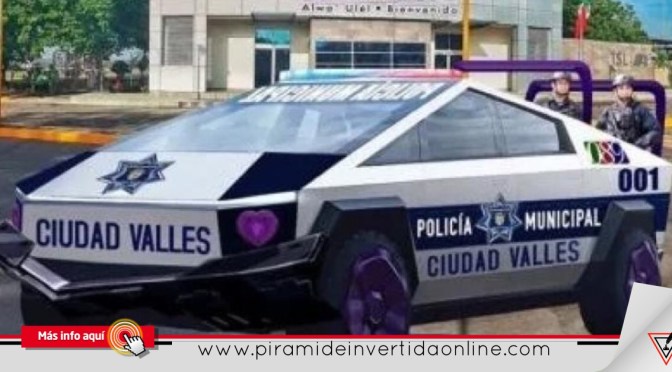 Alcalde de Ciudad Valles compra 15 Cybertruck Tesla para convertirlas en patrullas