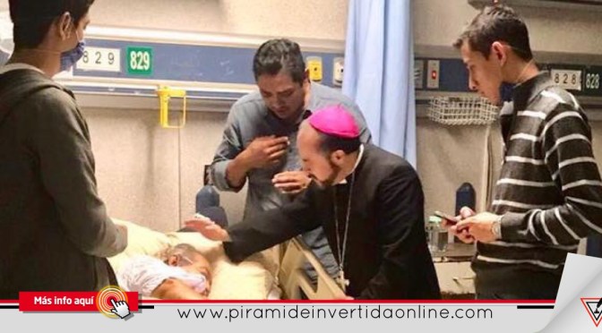 Visita Obispo de la Diócesis de Matamoros a víctimas de explosión de pirotecnia