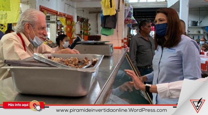 Mónica González, escucha y reitera compromiso con los comerciantes