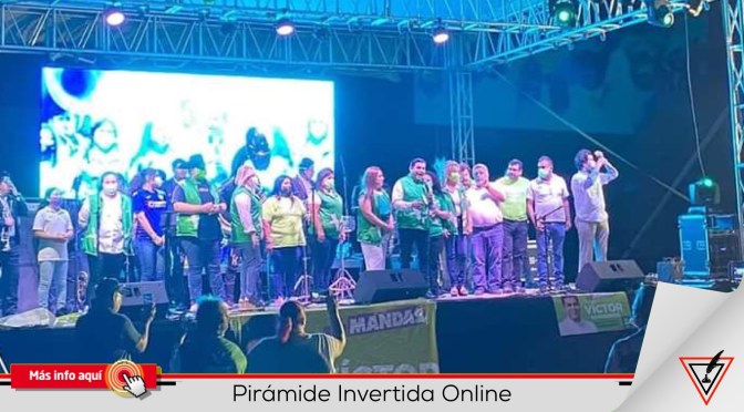 Con emotivo mensaje Víctor Barrientos realiza su cierre de campaña.