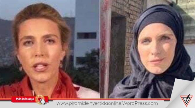 Cambia periodista de vestimenta por llegada dé talibanes a Afganistán