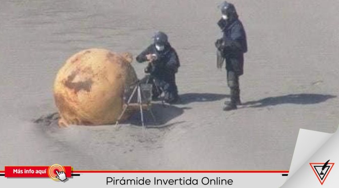 Encuentran extraño objeto de esférico en playas de Japón