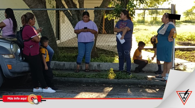 Surge conflicto en la Primaria «Francisco I. Madero» en Matamoros.