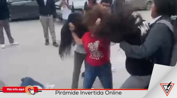Se agarran a golpes estudiantes del ITACE en Matamoros (Video)
