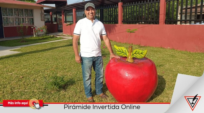 Artista plástico embellecera los patios de la Primaria «Celestino Ortíz Cárdenas».