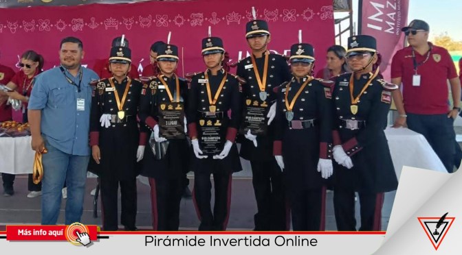 La Técnica 96 de Matamoros es Subcampeona Nacional en escolta de bandera.